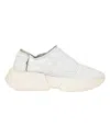 Mm6 Maison Margiela Chunky Slip-on Sneakers In White Coated Jersey In White