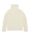 Mm6 Maison Margiela Chunky Wool Turtleneck Jumper In White