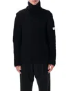 Mm6 Maison Margiela Chunky Wool Turtleneck Jumper In Brown