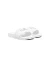 Mm6 Maison Margiela Numeric-logo Flat Slides In White