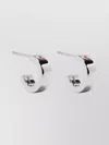 Mm6 Maison Margiela Circle Hoop Brass Earrings Pair