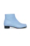 Mm6 Maison Margiela Ankle Leather Boots In Blue