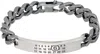 Mm6 Maison Margiela Classic Chain Bracelet In Black