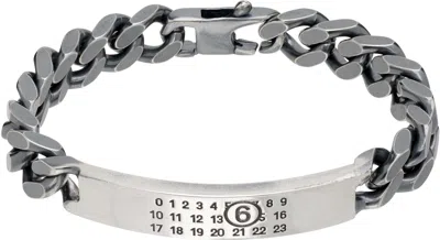 Mm6 Maison Margiela Classic Chain Bracelet In Black