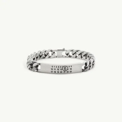 Mm6 Maison Margiela Classic Chain Bracelet In Silver
