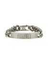 Mm6 Maison Margiela Silver Classic Chain Bracelet In Silver