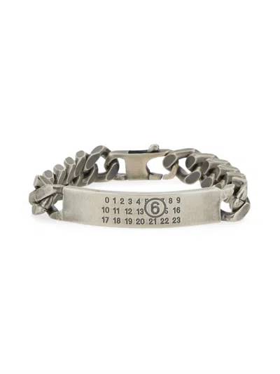 Mm6 Maison Margiela Classic Chain Bracelet In Silver