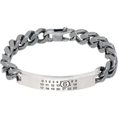 Mm6 Maison Margiela Classic Chain Bracelet In Metallic