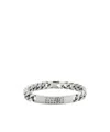 Mm6 Maison Margiela Silver Classic Chain Bracelet In White