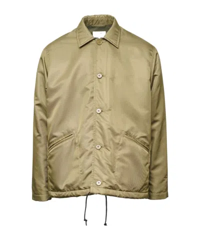 Mm6 Maison Margiela Classic-collar Lightweight Jacket In Nude