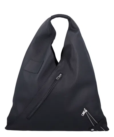バッグ mm@ Mm6 Maison Margiela Classic Japanese Biker Tote Bag In Black