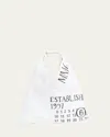 Mm6 Maison Margiela Classic Japanese Established-print Tote Bag In White