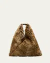 Mm6 Maison Margiela Classic Japanese Faux Fur Shoulder Bag
