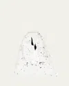 Mm6 Maison Margiela Classic Japanese Reversible Leather Shoulder Bag In Black White
