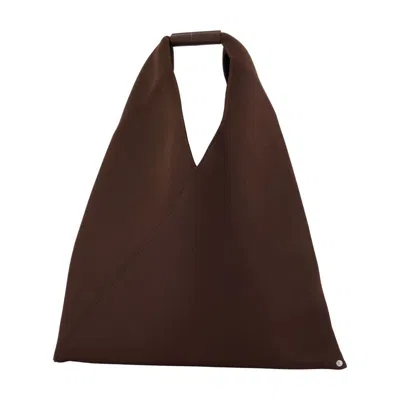 Mm6 Maison Margiela Classic Japanese Shoulder Bag In Brown