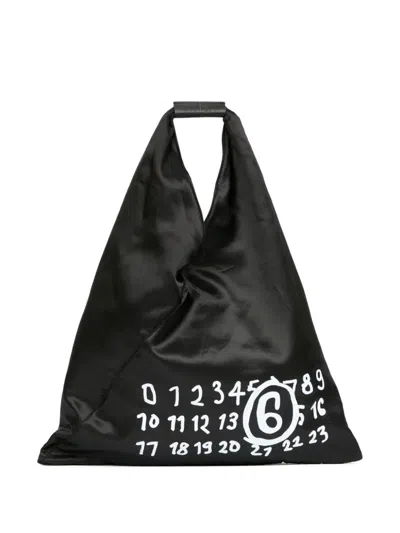 Mm6 Maison Margiela Small Japanese Tote Bag In Black