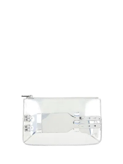 Mm6 Maison Margiela Clutches In Silver