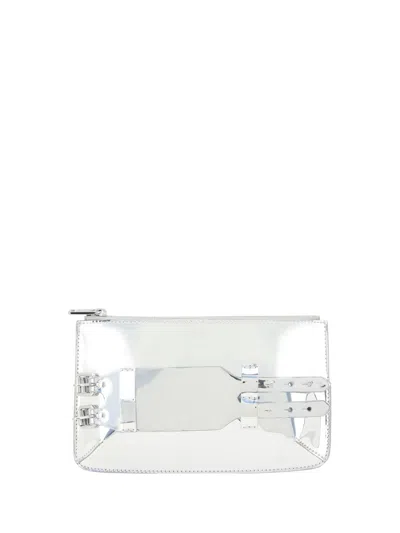 Mm6 Maison Margiela Clutches In Silver