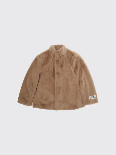 Mm6 Maison Margiela Coat Kids Color Brown
