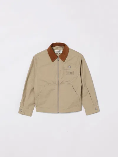 Mm6 Maison Margiela Coat  Kids Color Beige In Brown