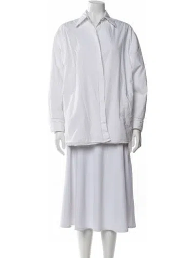 Pre-owned Mm6 Maison Margiela Coat In White