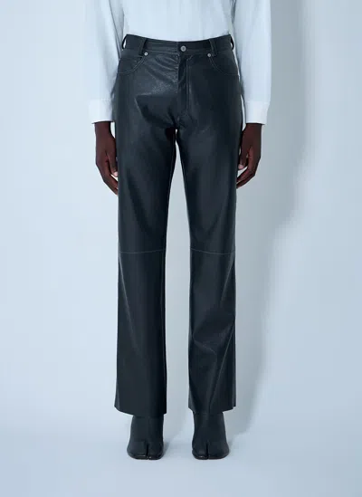 Mm6 Maison Margiela Coated Pants In Blue