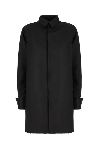 Mm6 Maison Margiela Woman Overcoat & Trench Coat Black Size 2 Polyamide