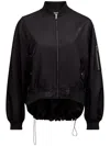 Mm6 Maison Margiela Mm6 By Maison Margiela Numbers-print Bomber Jacket In Black