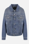 Mm6 Maison Margiela Mm6 By Maison Margiela Vibrant Blue Oversized Denim Jacket With Classic Design In Blue