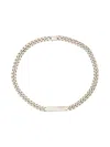 Mm6 Maison Margiela Women's Numbers Motif Engraved Chain Necklace In Silver