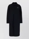 Mm6 Maison Margiela Collared Design Coat With Long Sleeves And Back Vent