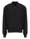 Mm6 Maison Margiela Collared Wool Jacket In Black