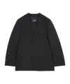 Mm6 Maison Margiela Collarless Suit Jacket In Black