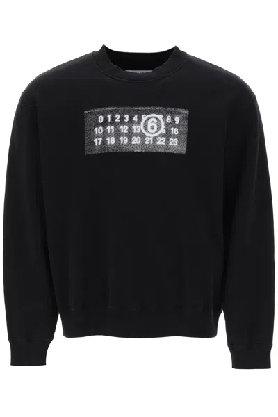 Mm6 Maison Margiela Comfort Meets Style With This Black Sweatshirt From