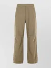 Mm6 Maison Margiela Comfortable Straight Leg Polyester Trousers In Brown