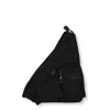 Mm6 Maison Margiela Compact Minimalist Shoulder Bag With Smooth Polyamide Surface In Black
