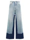 Mm6 Maison Margiela Mm6 By Maison Margiela Contrast Insert Jeans In Blue