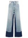 Mm6 Maison Margiela Mm6 By Maison Margiela Contrast Insert Jeans In Light Blue