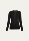 Mm6 Maison Margiela Cardigan Mit Rundem Ausschnitt In Black