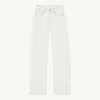 Mm6 Maison Margiela Contrast-stitched Jeans In White