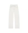 Mm6 Maison Margiela Contrast-stitched Jeans In White