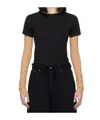Mm6 Maison Margiela Contrasting Sleeves T-shirt In Black