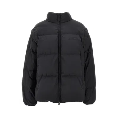 Mm6 Maison Margiela Convertible Down Jacket In Black