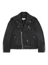Mm6 Maison Margiela Mm6 By Maison Margiela Nylon Biker Jacket With Adjustable Belt And Multiple Pockets In Multi