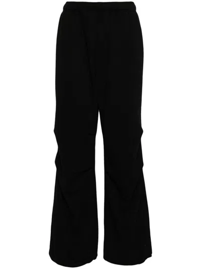 Mm6 Maison Margiela Single-stitch Track Trousers In Black