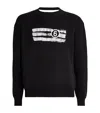 Mm6 Maison Margiela Numbers-print Sweater In Black