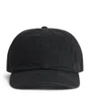 Mm6 Maison Margiela Cotton Canvas Embroidered Baseball Cap In Black