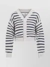Mm6 Maison Margiela Mm6 By Maison Margiela Chalk White Cotton Cardigan In White