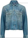 Mm6 Maison Margiela Cotton Denim Jacket In Blue