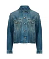 Mm6 Maison Margiela Cotton Denim Jacket In Blue